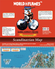 World in Flames Collector's Edition hard-mounted Scandinavian map