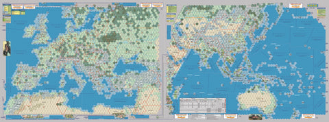 World in Flames Collector's Edition paper Map set  (limited edition)